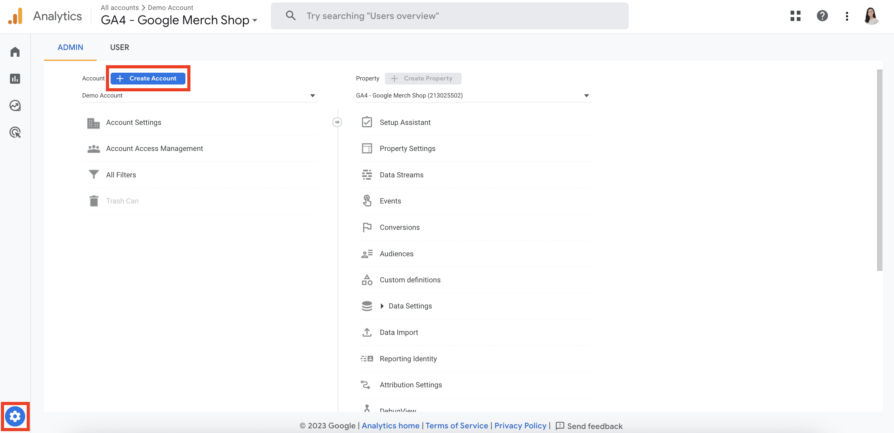 Setting up GA4 account